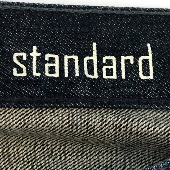 7 For all Mankind Standard Jeans Men 34x34 Blue Mid Rise Button Fly Stretch - Picture 5 of 15